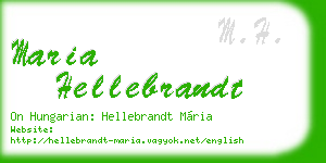 maria hellebrandt business card